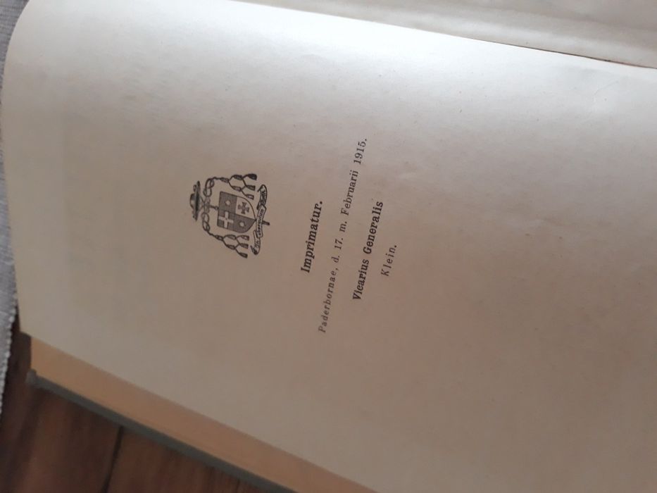 1915r. Liturgik - Kempf & Faustmann. Stara książka. Liturgia