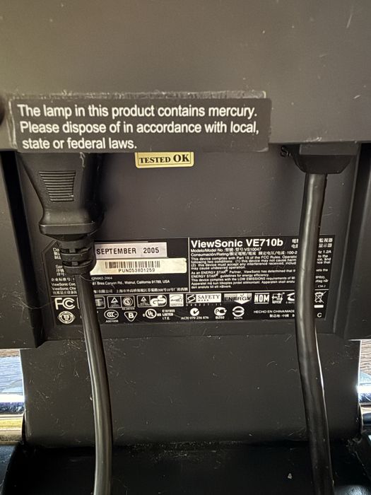 ViewSonic VE 710b. Монітор працює.