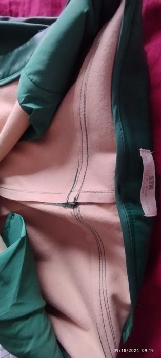 Calça Stradivarius de couro verde - Baixei o preço!