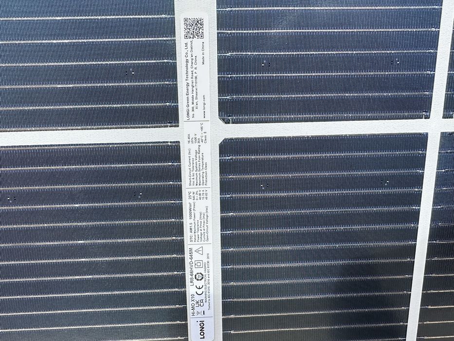 Сонячні панелі Longi hi-mo x10 645Вт двосторонні