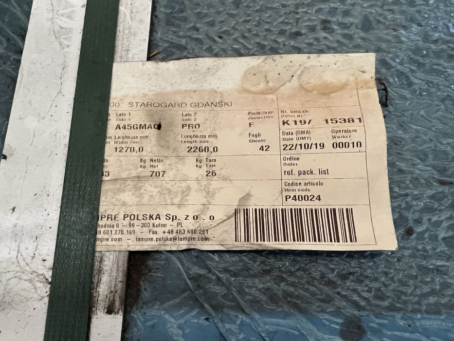 Blacha ocynk gruba 0,7 mm