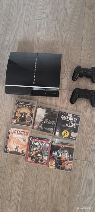 PS3 fat 80gb w 100% sprawna + 6 gier