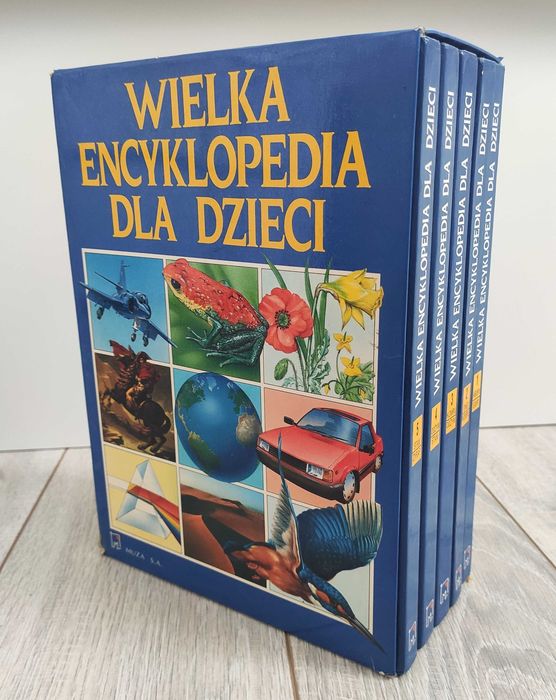 Wielka Encyklopedia Dla Dzieci Tom 1 2 3 4 5, Muza S. A. 1993