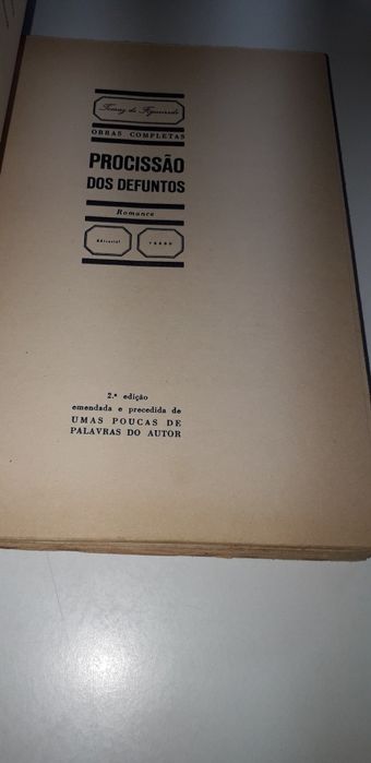 Procissão dos Defuntos - Tomaz de Figueiredo (Obras Completas, Verbo)