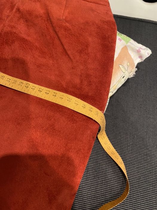 Skórzana czerwona spódniczka rozm S