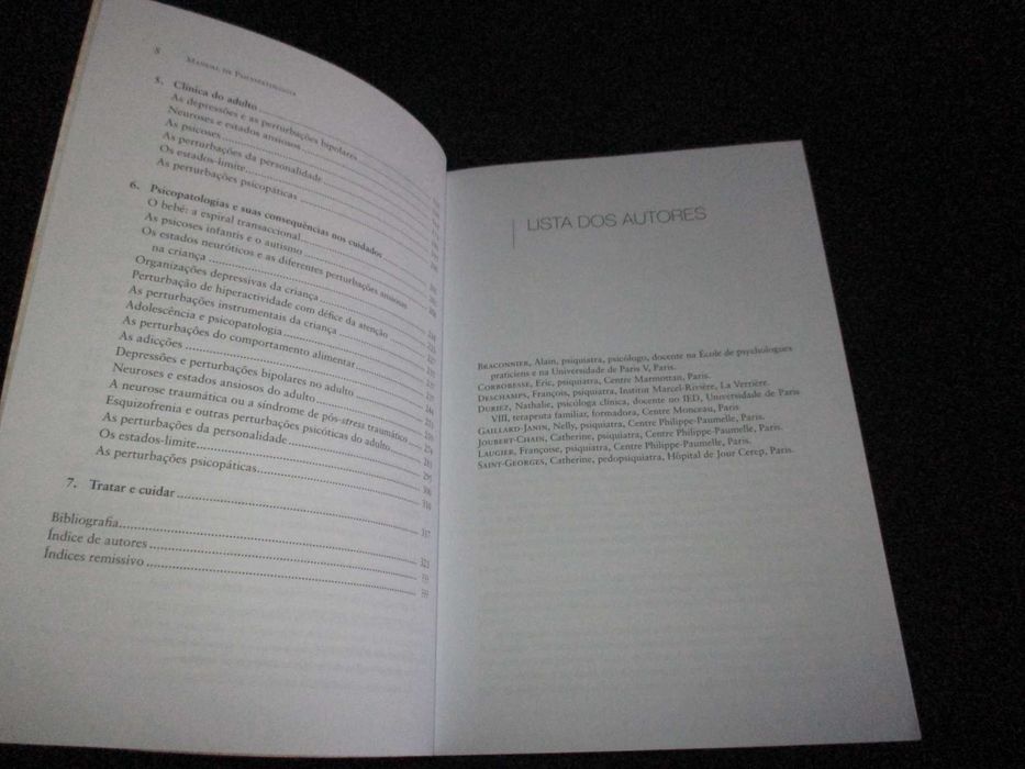 Livro Manual de psicopatologia Alain Braconnier