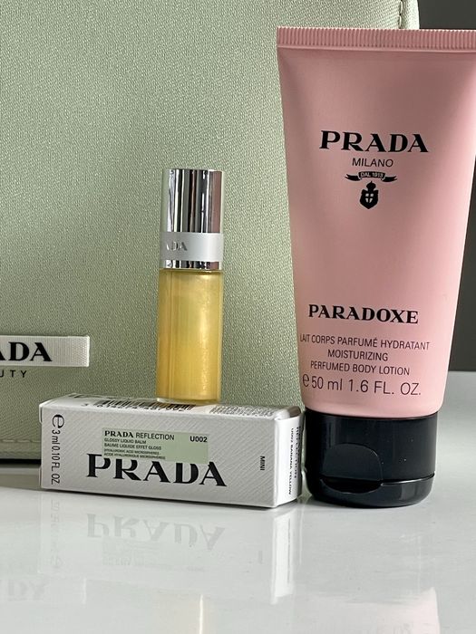 Zestaw Prada balsam, perfumy, błyszczyk