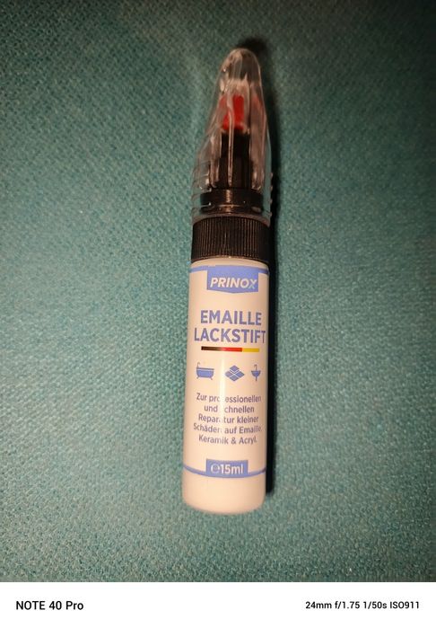 Sztyft naprawczy do emalii Prinox 15 ml biały