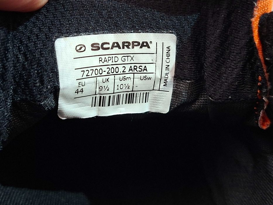 ОРИГІНАЛ Кросівки чоловічі Scarpa Rapid GTX Gore Tex трекінгові кросівки трекинговые кроссовки