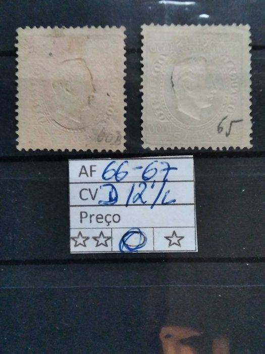 1884 D° Luís I Fita Direita Nova Cor e Valor Usada