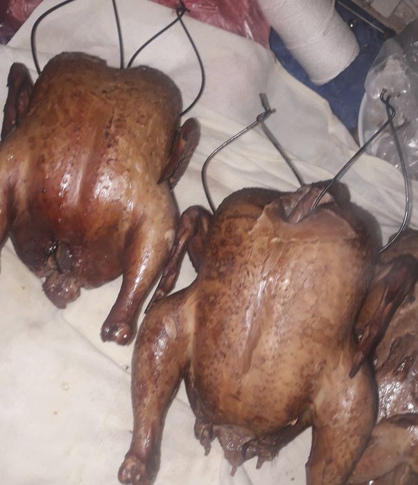 Мясо горячего копчения.