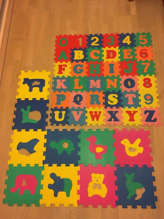 Puzzle piankowe alfabet i zwierzątka 2 komplety