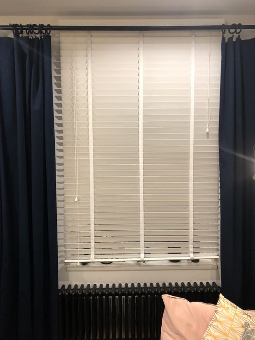 Zaluzja okienna drewniana, biała