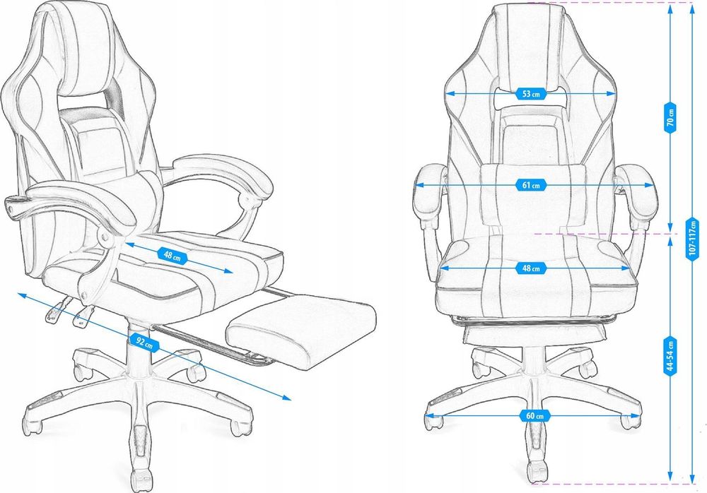 Геймерське/офісне крісло Jumi AGURI з підставкою для ніг