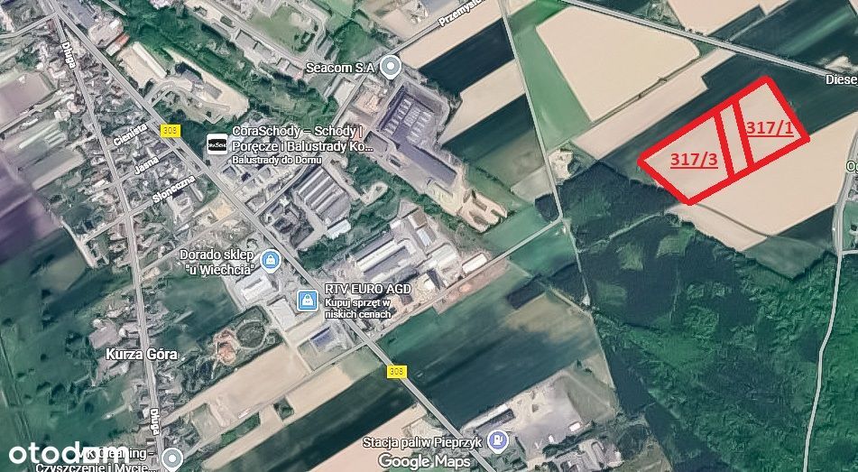 Działka usługowo produkcyjna przy obwodnicy Kościana