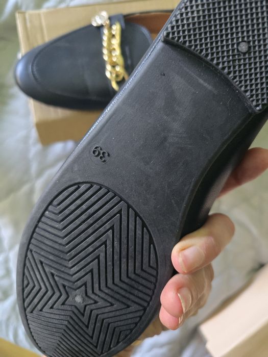 Buty czarne balerinki 40. Półbuty damskie