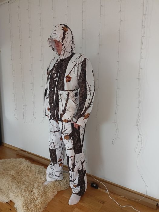 Komplet Myśliwski Kamuflaż Zimowy Leśny Mackenzie Funkcjonalny XL