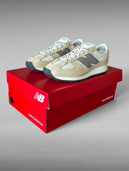 Жіночі ~ підліткові демісезонні кросівки з натуральної замші New Balance 471 Sand Beige + 2 пари шнурівок (36р/37р/38р/39р/40р/41р)