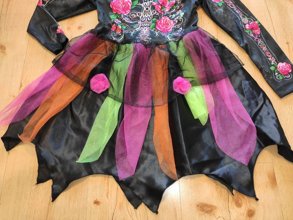 Nowa sukienka strój hiszpanka Koko czarownica 122 128