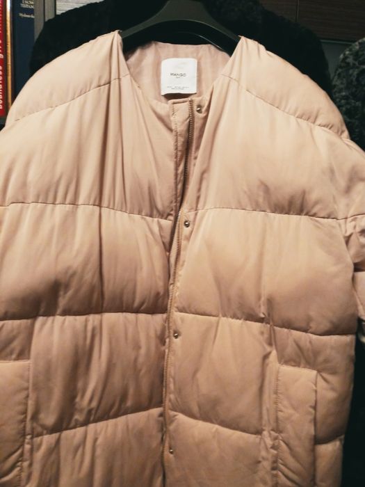Kurtka damska XL mango lekki roz prosta