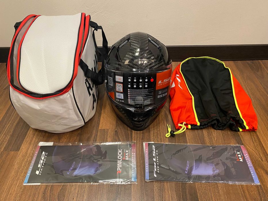 Шолом LS2 VECTOR II C Gloss Carbon (FF811) L 59-60см, новий