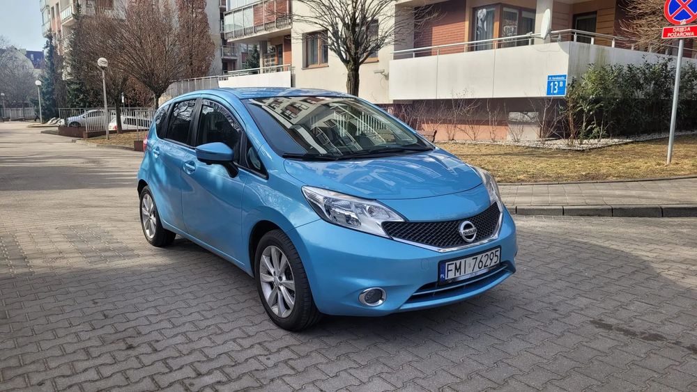 Nissan Note 2014r 1,2 98KM Benzyna Pół-Skóry Kam.360 Tekna Przebieg 49 tyś