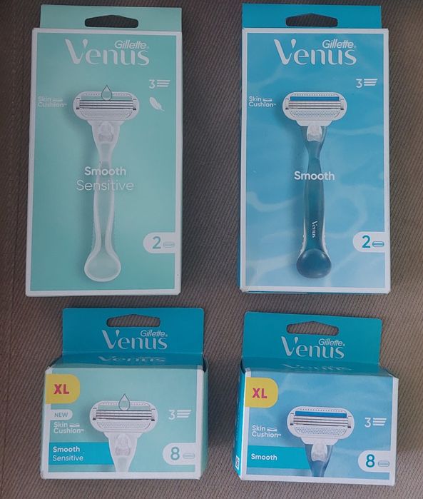 Новий Gillette Venus Smooth/Smooth Sensitive + 8шт змінних катриджів