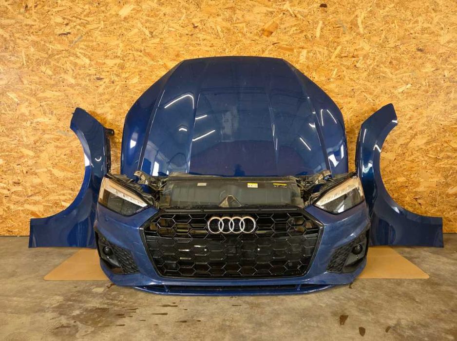 AUDI A5 8W LIFT S-LINE повний передок: бампер, капот, фари, радіатори