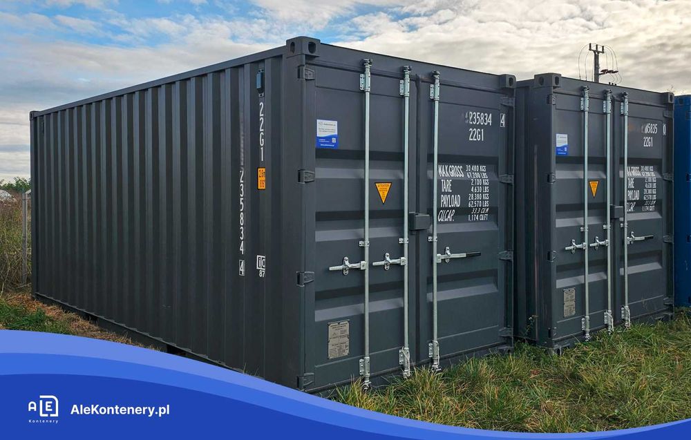 KONTENER MORSKI 20’DV NOWY, 6-metrowy, dostępny od ręki, Gdańsk