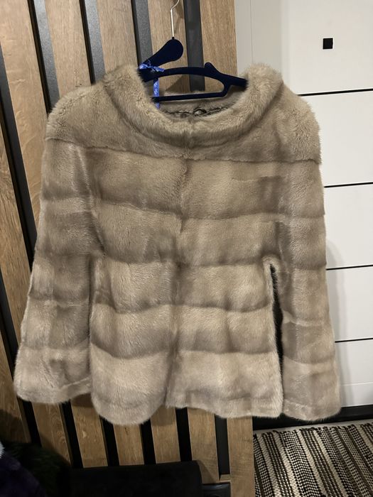 Натуральне норкове пончо