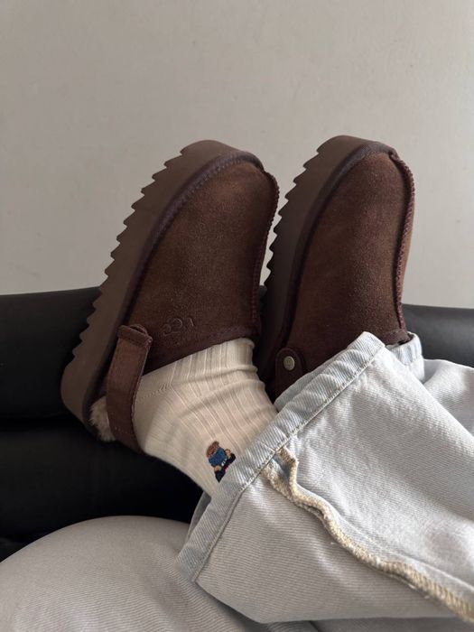 36-41 р угги розпродаж UGG LANAH CLOG platform brown black beige