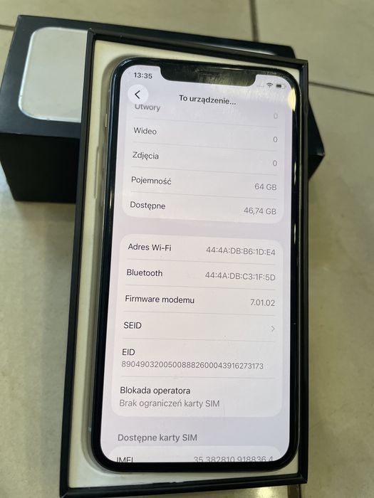 Apple ajfon 11 pro perlowo bialy