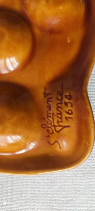 Patera na jajka, St Clement 1654 France oryginalna