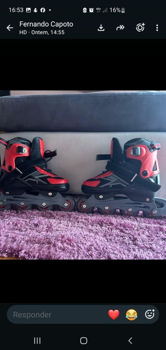 Patins em linha novos
