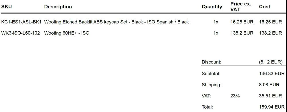 Teclado Wooting 60HE+ (Gaming)