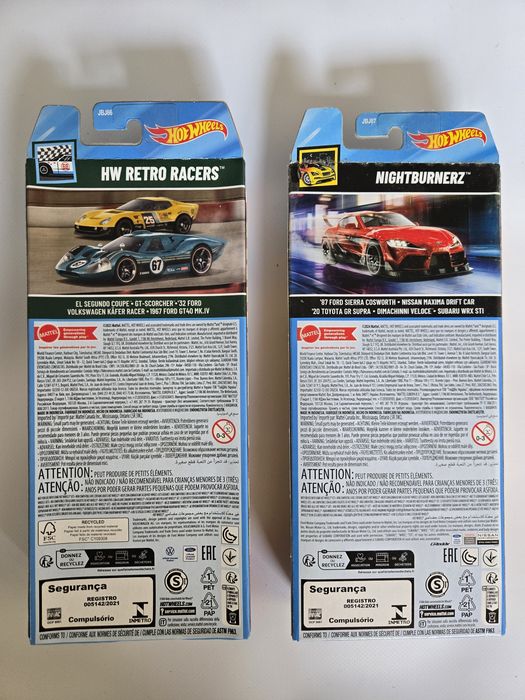 Hotwheels Set Retro Racers,  NIGHTBURNERZ