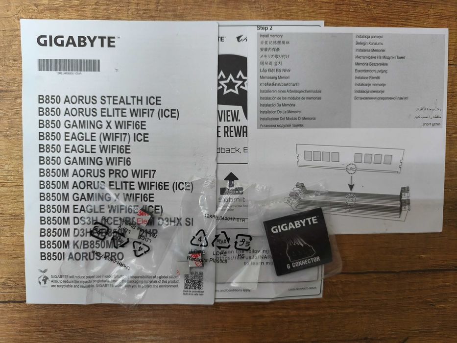 Płyta główna Gigabyte B850 ELITE WIFI 7 box gwarancja nr. 560619