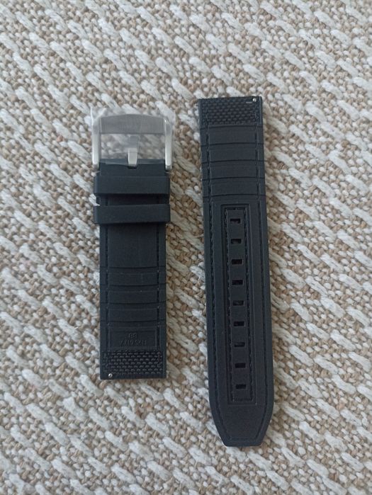 Pasek Tissot 22 mam  materiałowo silikonowy czarny  NOWY T604047163