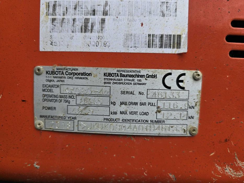 Giratória Kubota 8T