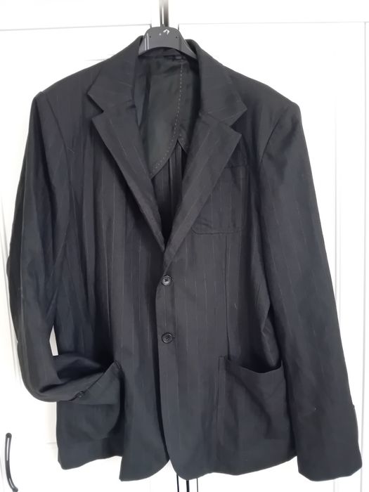 #GAP marynarka granatowa paski super materiał len