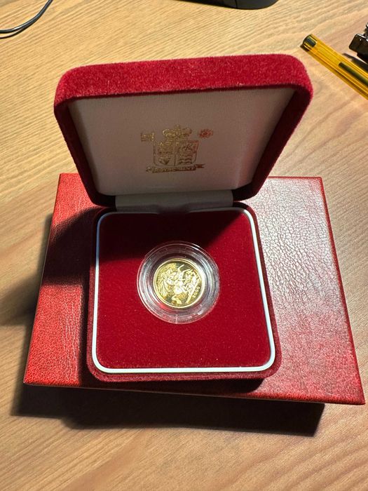 Moeda ouro Proof Half Sovereign 2000 UK
