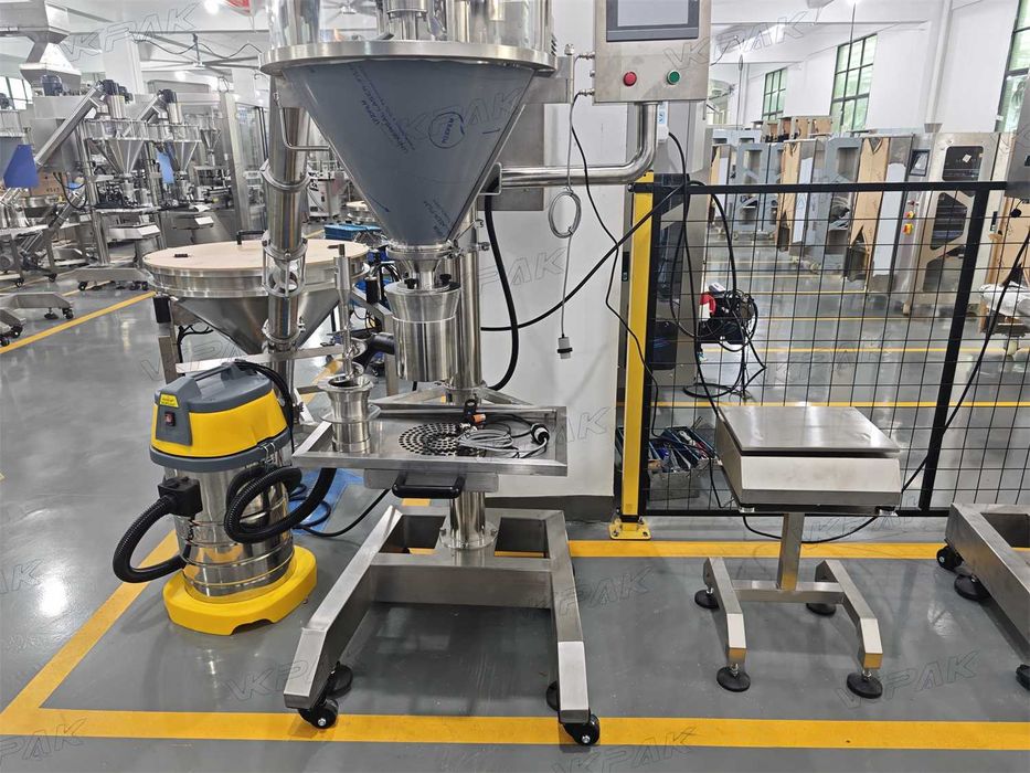 Máquina de enchimento de pó, Máquina de enchimento de proteína em pó