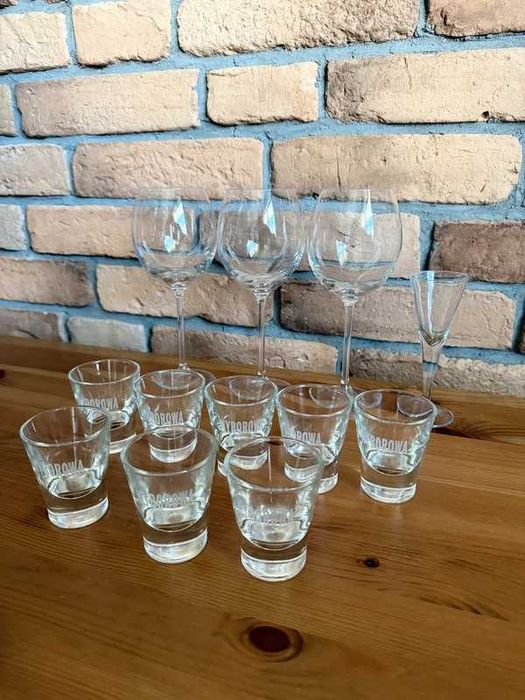 Kieliszek do wina wódki koniak zestaw 12 sztuk