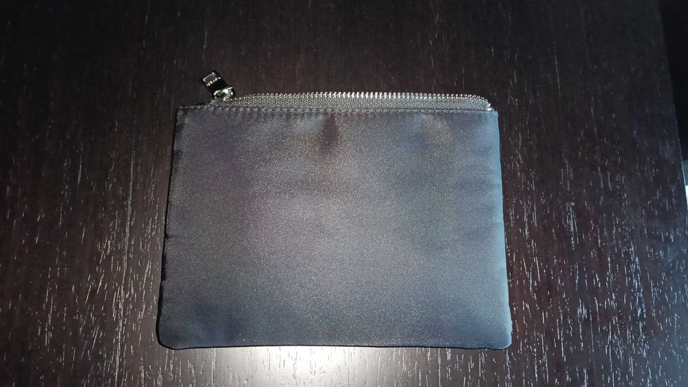 Bolsa necessaire dupla preta Tiffosi, com mola magnética