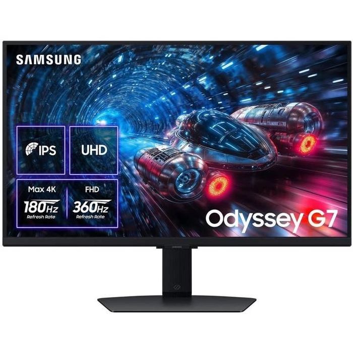 Монітор 31.5" Samsung Odyssey G7 LS32DG700  4K UHD IPS 144 Гц / 1ms(GTG) / DisplayHDR 400 / sRGB 99% / Smart TV / FreeSync Premium