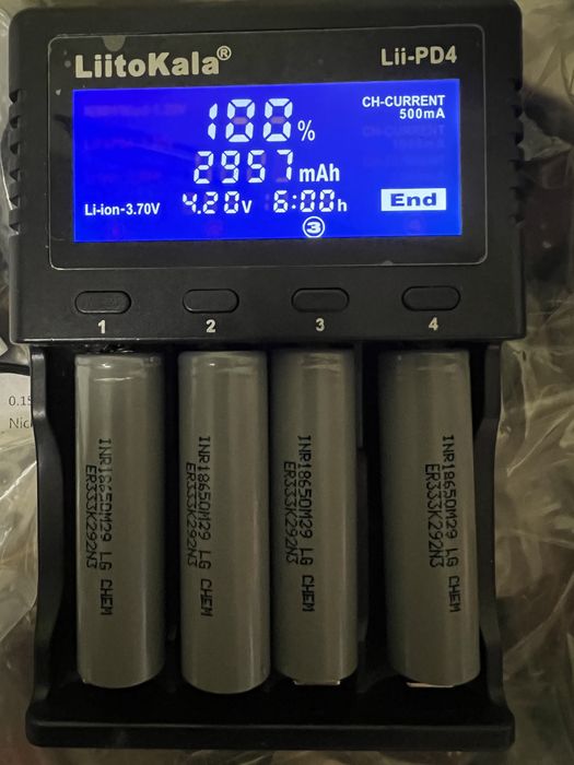 Акумулятори без використання 18650 INR M-29 LG високотокові!