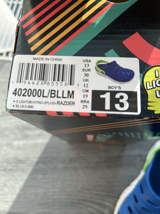 Сабо, сандалі Skechers для хлопчика, 19 см, Оригінал