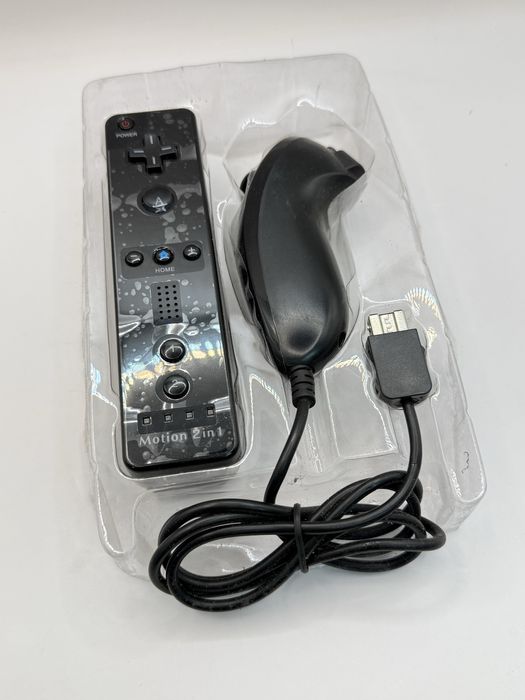 Nintendo Wii Remote Wiilot + Nunchuck Motion 2 in 1 czarny
