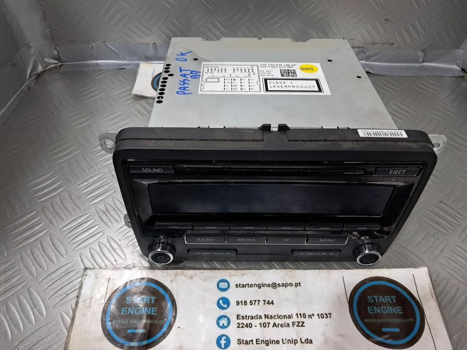 Radio Vw Passat Vw Golf Vw Tiguan Ref 1K0035186AP