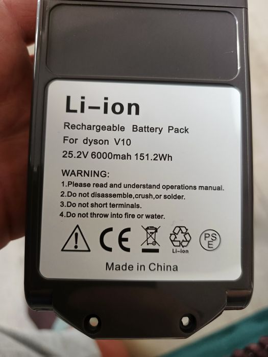 Bateria i filtr do odkurzacza Dyson